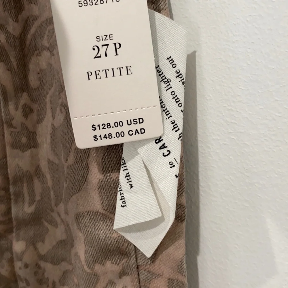 Final Sale 👀 No More Low Offers PILCRO FLOCKED HIGH-RISE LEGGINGS Size 27 Petite - Picture 7 of 14